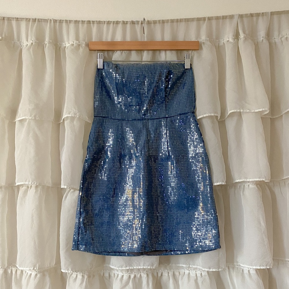 urban renewal babydoll sequin dress
